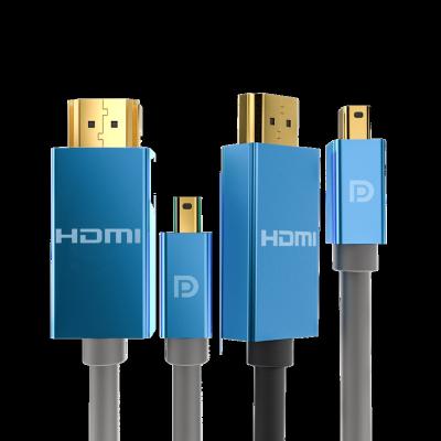 China Environmental Friendly Small Head Hdmi Kabel Displayport Micro Video DP 1.2v 4k 2k Mini Dp To Hdmi Cable for sale