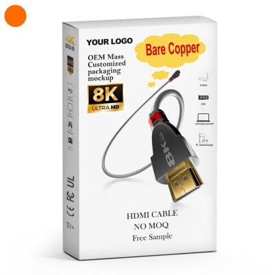 China Hot Selling High Quality Flexible 5m Projector/HDTV/Computer Hdmi Data 2.1 Hdmi Cable 1m 1.5m 3m 10m 15m 20m H Kable 48Gbps 8K 60Hz for sale