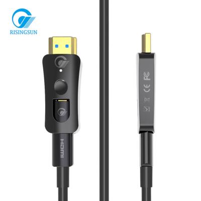 China Computer RisingSun Wholesale Price 18Gbps HDMI 2.0 AOC Cables Active Fiber Optic Hdmi Cable for sale