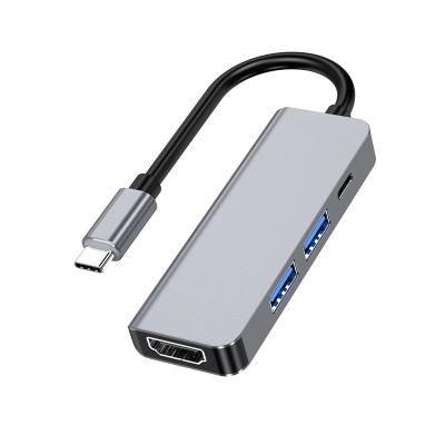 China Best COMPUTER USB 3.1 Type-C Hub to HDMI Adapter 4K Thunderbolt USB C Hub 6 in 1 Adapter Hdmi 2.0 4K HDMI Converter to HDMI Cable USB for sale