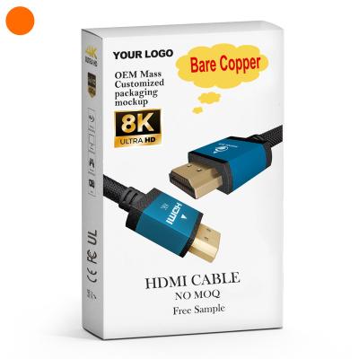 China COMPUTER Gold 2160p 4K*2K Premium Active Connectors 1.8m Hdmi 8k 2.1 Cable Support for sale