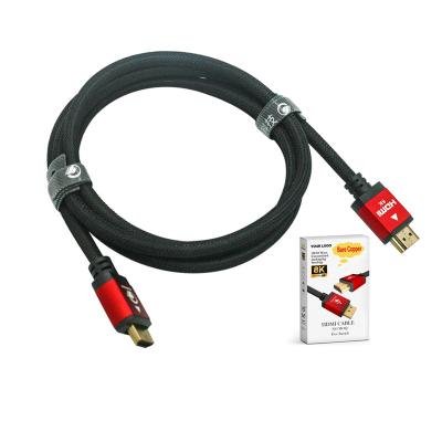 China Hot Selling Flexible 5m HDMI-kabel 1m 1.5m 1.8m 3m HDMI 2.1V 2.0V Speaker Cable 3D 8K 4K 1080p For LCD TV Projector PC for sale