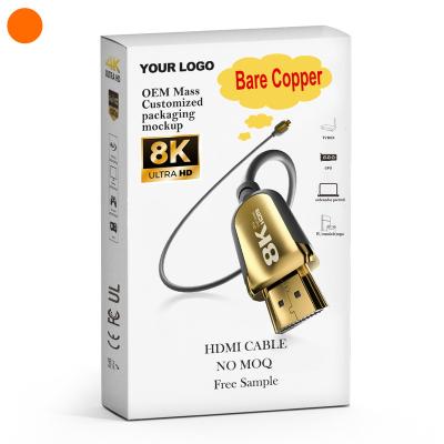 China High Flexible 1M Standard 2.1 Cabo For Wireless Hdmi Supplement Male To Male High Speed ​​8K 4K 60 HDMI Cable for sale