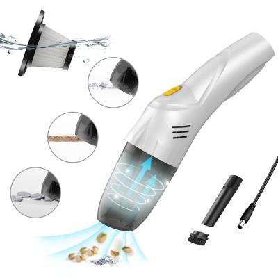 China New 6668 Radio High Power Mini Cordless Handheld Wet Usb Auto Car Handheld Vacuum Cleaner China-chic Convenience For Car for sale