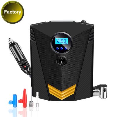 China Car/Bicycle/Motorcycle Tire Inflate Mini Digital Auto Stop 12V DC Car Compressor Liuyang3634 Portable Cable Compressor Inflator Bike Motorcycle Car Tire Inflator for sale