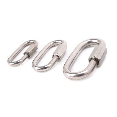 China Low Moq 7MM Medical Equipment BT-508 Stainless Steel 304 Fasten Not Deformation Carabiner Quick Screw Link for sale