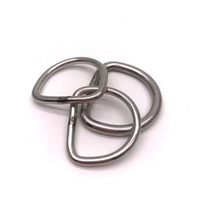 China BT-900 5*30mm D Ring Hardware Stainless Steel 316 Wholesale Welded Safety Buckle D Clip Can't Be Opened After Used D Clip for sale