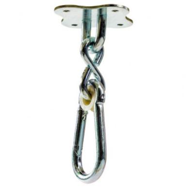 China BT-0130 Heavy Industry Carabiner Galvanizing Steel Hook Fitted Indoor Hook Swing Nylon Bearing Snap Hanger for sale