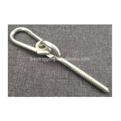 China Chinese Supplier Lifting Swing Hook With Bolt And Nut With Snap Hook Rigging Hardware for sale