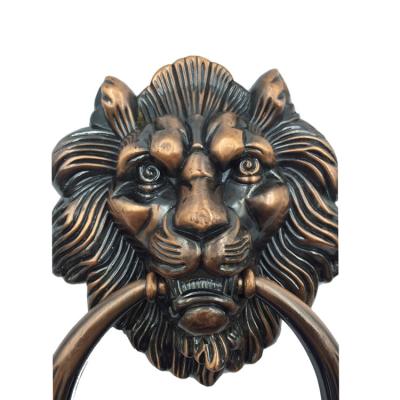 China BAI TE Custom Lion Antique Furniture Pull Ring Head Furniture Hardware Door Handle Zinc Alloy Home for sale