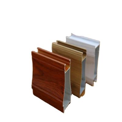 China door & Window Cabinet Aluminum Profile Wood Grain For Curtain Wall for sale