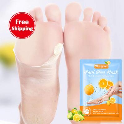 China Pedicure Foot Skin Care Peeling Foot Moisturizer Moisturizing Cream Exfoliating Aloe Vera Lemon Hand and Foot Skin Mask for sale