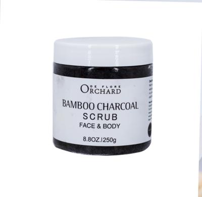 China Private Label Exfoliator Pure Natural Active Bamboo Facial Charcoal Scrub And Body Exfoliate Dead Skin for sale