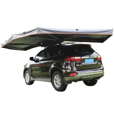 China Outdoor Travel Raising Camping Car Roof Top Tent Car Side Tent Free Standing Outing Family Travel Outdoor Camping Tent for sale