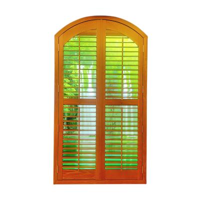 China Modern Hot Selling Horizontal Opening Easy To Open Full Height PVC Canopy Plantation Shutters for sale