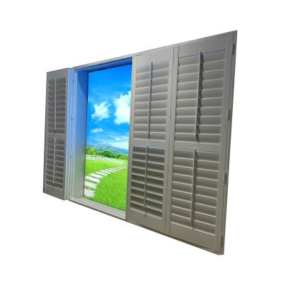 China Modern Large Quality PVC Water Proof Shutters Plantation Shutters for sale