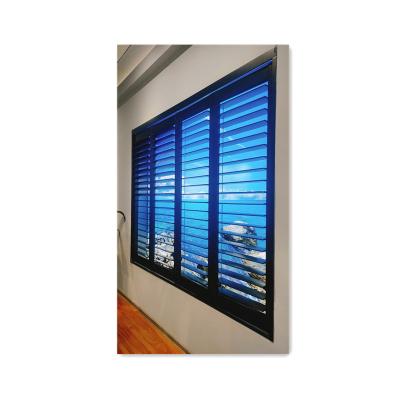 China New Modern Popular Office Plantation Shutter Window Plantation Wooden Shutters for sale