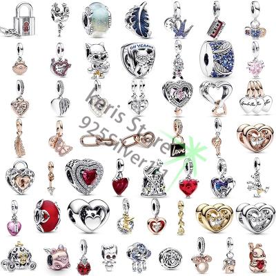 China 2023 high quality S925 mother's day love lock suitable for Pandorast bracelet charm for sale