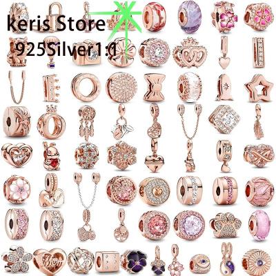 China FASHIONABLE high quality women's S925 jewelry fit Pandoraer Diy skewer ornament tree of life hot air balloon pi Rose Gold Series wild for sale