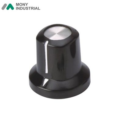 China Phenolic Brass Insert Line Amplifier Rotary Indicator Knob With 6mm 6.4mm Shaft Hole for sale