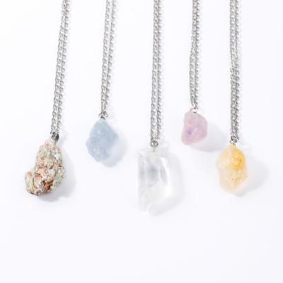 China CLASSIC Amazon Fashion crystal original stone pendant necklace choker wholesale for sale