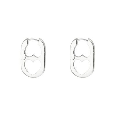 China TRENDY amazon fashion stainless steel stainless earrings for women gift white party earrings for sale