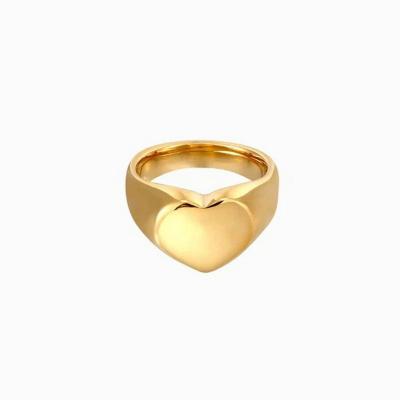 China CLASSIC Amazon Stainless Steel Love Ring 18K gold plated 316 stainless steel ring wedding ring for sale