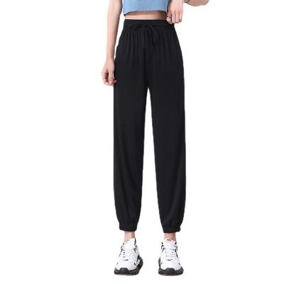 China JBeiL High Quality Casual Elastic Waist Soft Comfortable Drawstring Women's Pants Quick Dry Sweatpants for sale