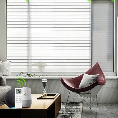 China Blocking 100% White Color Blackout Layers Home Decor Sunlight Polyester Triple Square Blanket Shangri-La Blind for sale