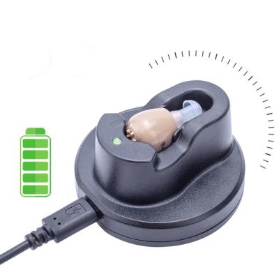 China Amplificadore de audifonos de sordos de Para d'audifonos de CIC Hearing Amplfier ABS G12 Invisible Rechargeable Hearing Aids Sound Amplifier for sale