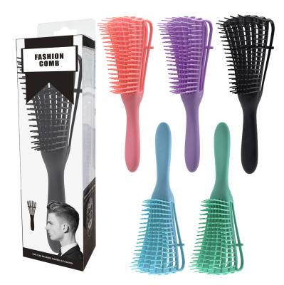 China Custom Logo Wholesale Eight Rows Hair Detangler Palette Brush Women Detangling Hair Combs for sale