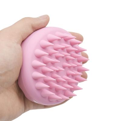 China Hair Wash Comb Shower Brush Bath Head Wash Spa Slimming Massage Brush Handheld Silicone Body Scalp Massage Head Brush for sale