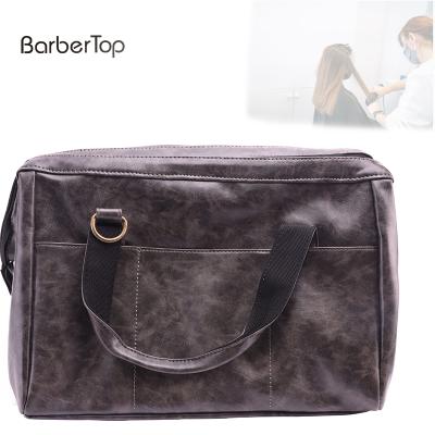 China Fashion / Good Price Leather Barber Shop Hairdressing Tool Bag Handbags With Zipper for sale