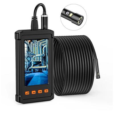 China 5.5mm Lens 1080P Double Lens Double Cam 7 LED Borescope Inspection Camera IP67 Waterproof Semi-Rigid Borescope Lights PQ307 for sale