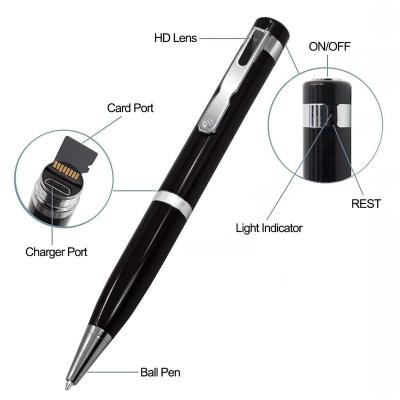 China Full HD 1920*1080P Mini Lens Pen Camera DVR Pen Pocket Invisible Pocket Camcorder Pinhole CCTV Camera PQ521 for sale