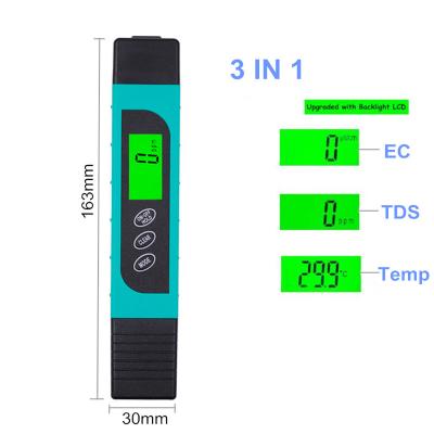 China Accurate and Reliable EC Meter Digital TDS Plug Water Drinking Water Quality Tester TDS02 Meters and Temperature Meters for sale