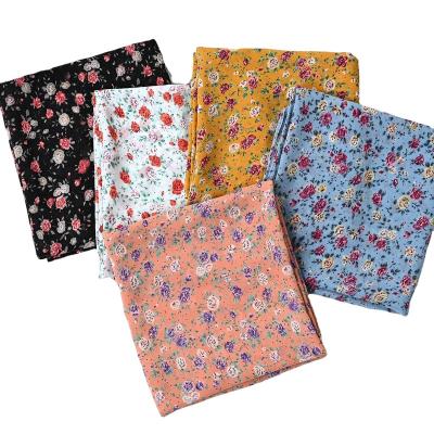 China New Arrival Bubble Floral Chiffon Hijab Head Scarf Muslim Flower Shawls Long Printed for sale