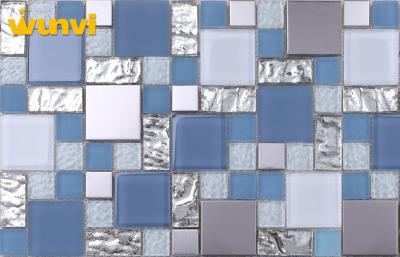 China Anti - rusty Crystal Mosaic Tiles Ice cracked With Water Absorption for sale