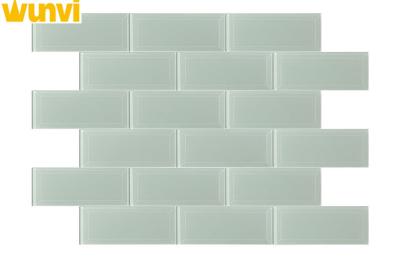 China Anti - dust Bathroom Glazed Glass Brick Tiles , Brick Mosaic Tiles For Walls for sale