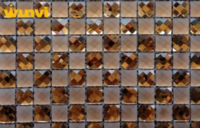 China Heat Insulation Glazed Bathroom Mosaic Wall Tiles With Mosaic Mirror Patterns for sale