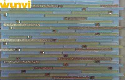 Chine Les tuiles de mosaïque transparentes de bande avec 10*10 reflètent des puces de mosaïques pour le mur déc. de Chambre. à vendre