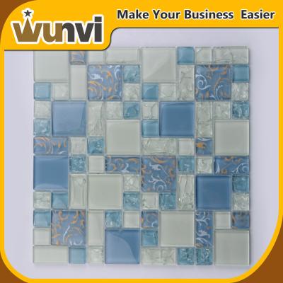 China Durable Glass Mosaic  Wall Tile 300x300 mm For KTV decoration for sale