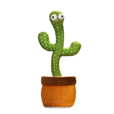 China Cute Dancing Talking Toy Recording Musical Toy Gift Toy Electric Singing Dancing Cactus Plush Amazon Hot Selling Simulation Cactus Gift Adults Kids for sale