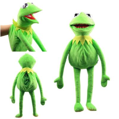 China Creative Stuffed Plush Toy Kermit Frog Hand Puppet Green Bag Ventriloquism Kids Adults Gift Stuffed Toy Doll Gift For Kids Friends for sale