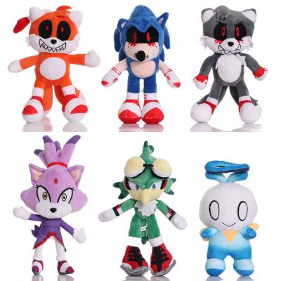 China Gift Sonic Plush Toy 20-25-45-60-80cm Super Wholesale Popular Kids Adults The Character Sonic Doll Sonic Stuffed Plushie Pendant Hedgehog Cartoon for sale