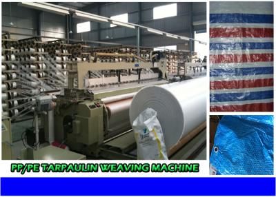 China Heavy Duty Flat Weaving Tarpaulin Making Machine , Water Jet Looms Production for sale