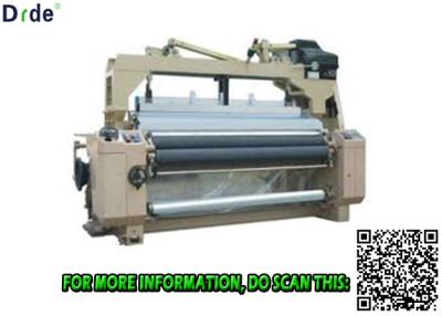 China Water Jet Tarpaulin Making Loom Machine Double Nozzle Cam Motion Shedding for sale