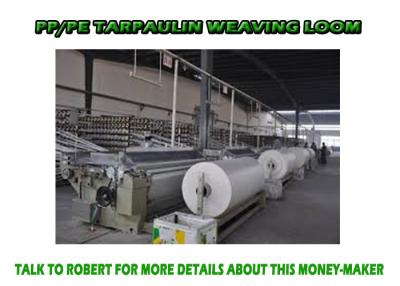 China 260cm Width Waterproof Tarpaulin Making Machine Multiple Color Heavy Duty for sale