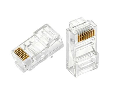 China Automotive made in china hot selling transparent connector monitoring crystal head rj45 cat6 connector 8p8c plug wire connector for sale