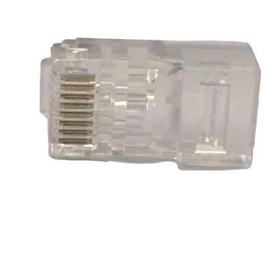 China automotive connectors waterproof crystal head rj45 cat6 connector 8p8c socket wire hot selling monitoring transparent connector for sale